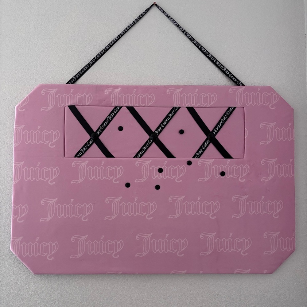 Juicy Couture Pink and Black Wall Organizer